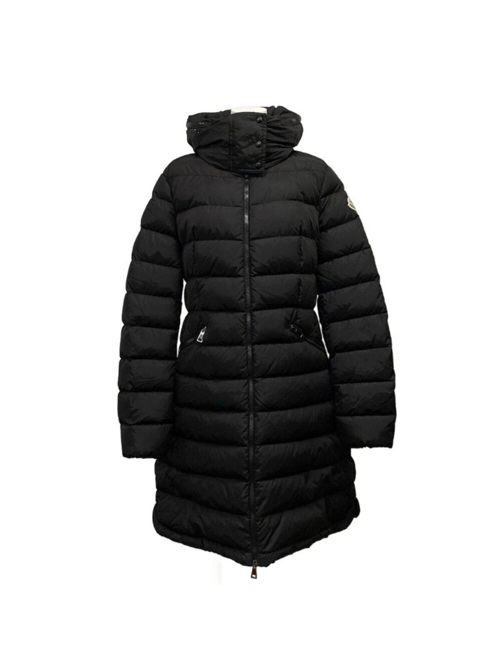 Moncler Down Coat L Flammette Black Long Sleeve
